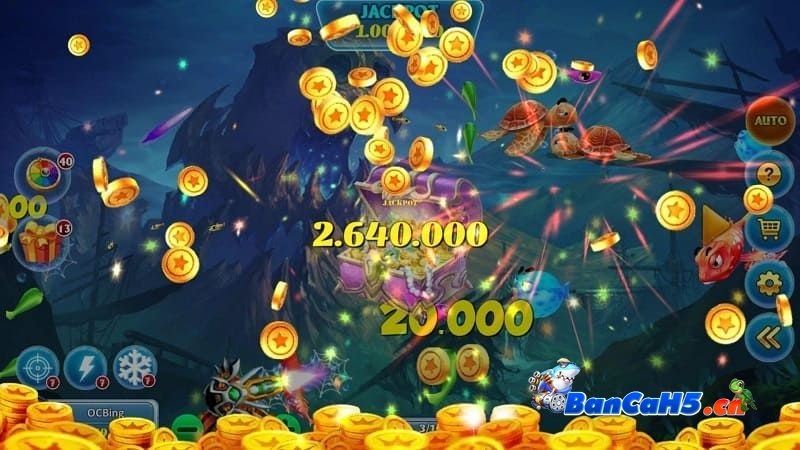 Sinh vật vừa xuất hiện rất dễ nổ trong game Bắn cá vip 4D